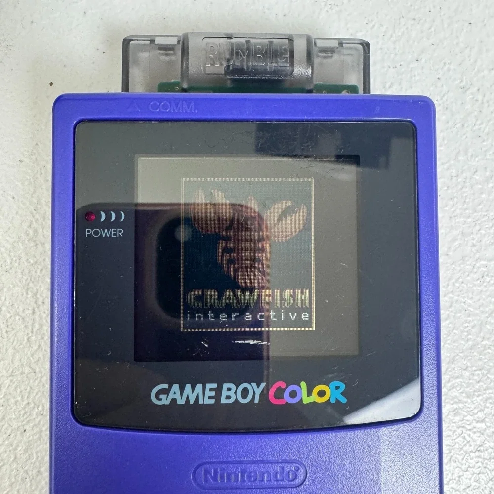 Nintendo Game Boy Color Handheld System Purple CGB-001 w/ Game